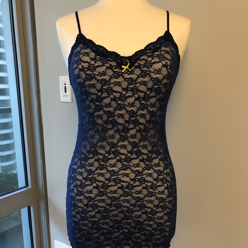 Victoria’s Secret navy blue lace nighty